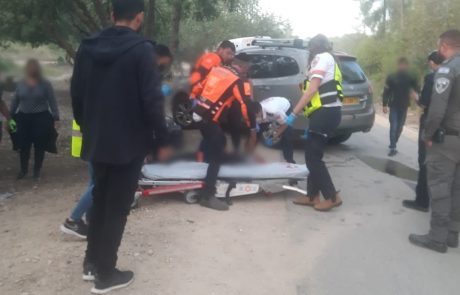 שני צעירים נפצעו בינוני כתוצאה מהתהפכות רכבם בכביש 6